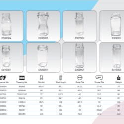 Clear Glass Sauce Bottles 60ml - 120ml